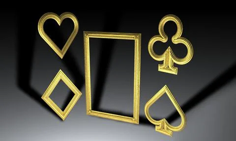 Golden frames Stock Illustration