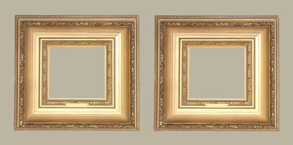 Golden frames Stock Photos