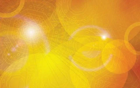 Golden futuristic vector background Stock Illustration