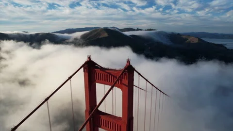 Golden Gate 360 View Stock Footage 198183499