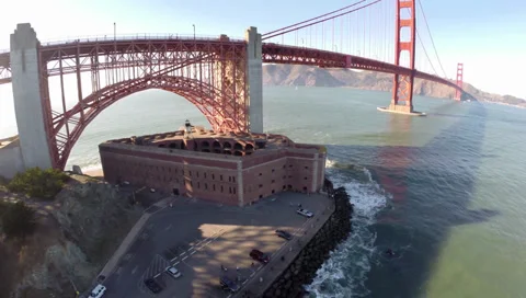 Golden Gate Aerial Stock Footage 34274607