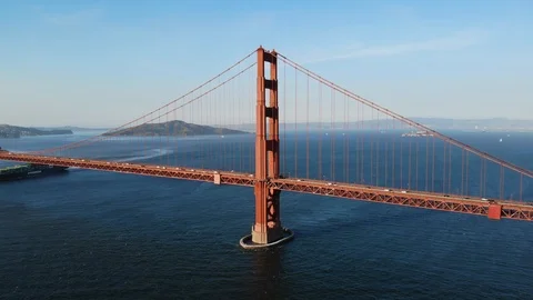 Golden Gate Aerial Stock Footage 92308902