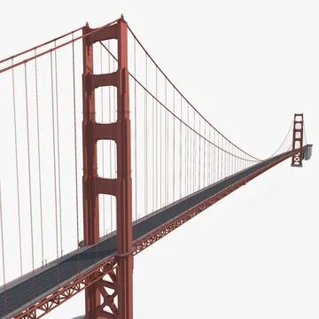 Golden Gate Bridge 3D Model
