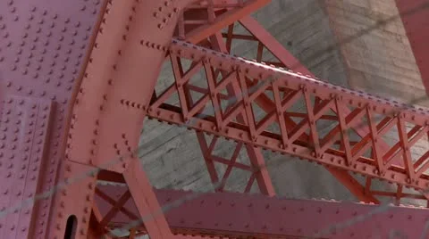 Golden Gate Bridge barbed wire Video stock 10755066