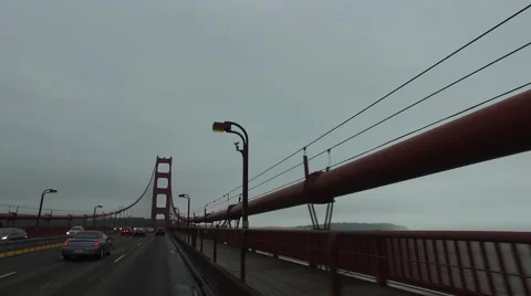 Golden Gate Bridge Crossing Stock Footage 58054992