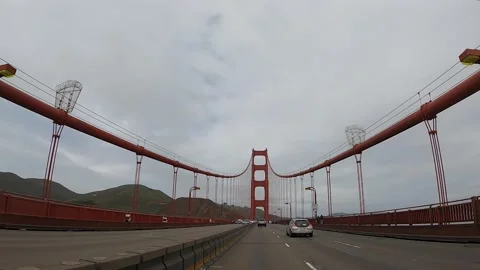Golden Gate Bridge Drive Hyperlapse Stock Footage 153374440