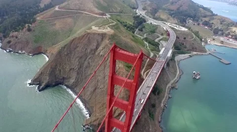 Golden Gate Bridge Flyover Видео 50386440