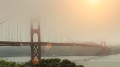 Golden Gate Bridge Stock Footage 721045