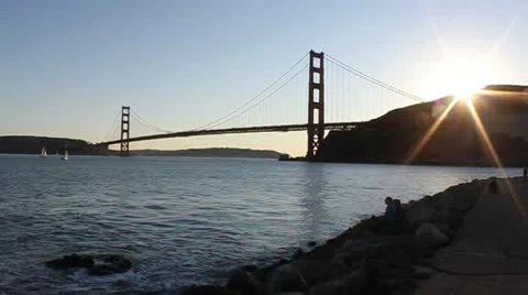Golden Gate Bridge Stock Footage 11059624