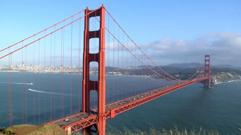 The Golden Gate Bridge Stock Footage
