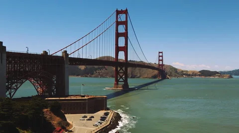 Golden Gate bridge Stock Footage 55681503