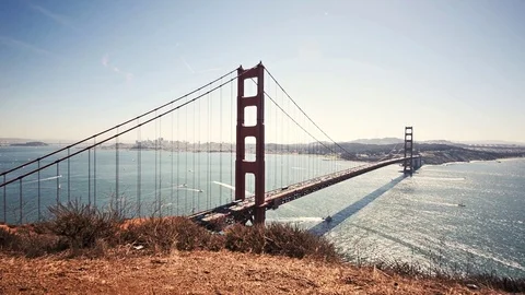 The golden gate  bridge Video stock 73234313