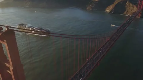 The Golden gate bridge Stock Footage 86030608