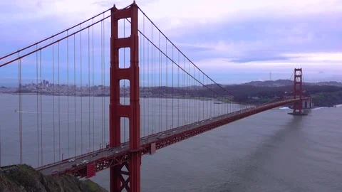 Golden Gate Bridge from High View 動画素材 136964641
