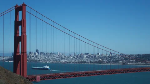 GOLDEN GATE BRIDGE Medium Shot 스톡 동영상 65201341