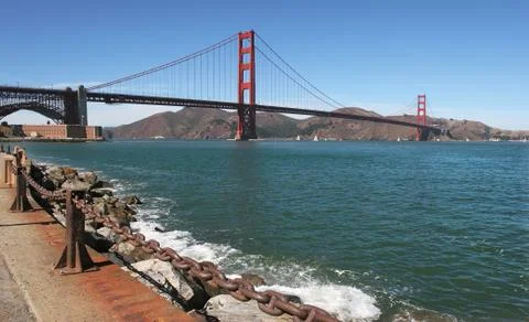 Golden gate bridge. Stock Photos