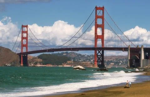 Golden gate bridge. Stock Photos