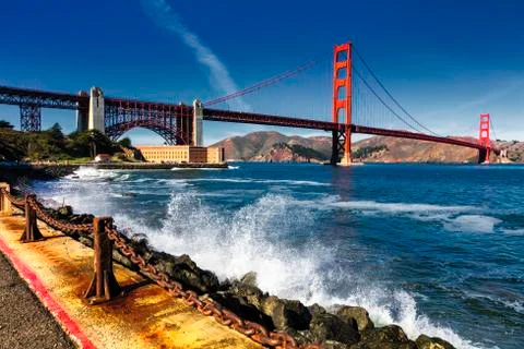 The Golden Gate Bridge Stock Photos