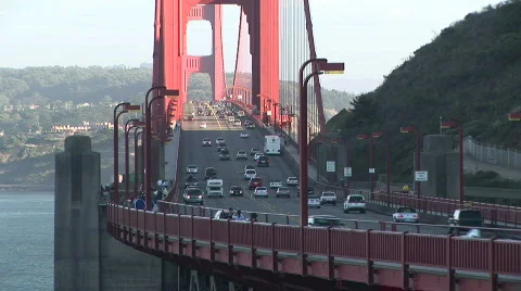 Golden Gate Bridge, San Francisco, California Stock Footage