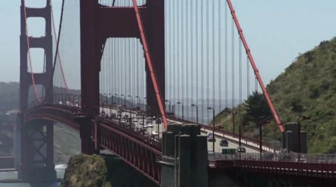Golden gate Bridge in San Francisco HD Stock Footage