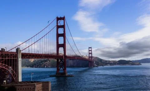 The Golden Gate Bridge in San Francisco, California Stock Photos