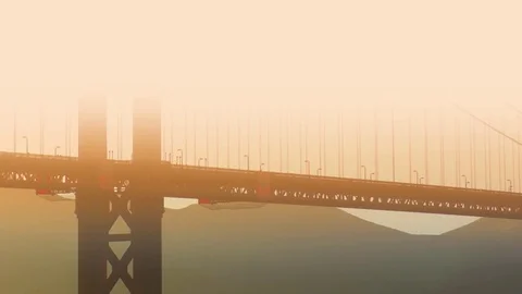 The Golden Gate Bridge as seen from Chrissy Field 스톡 동영상 80047313