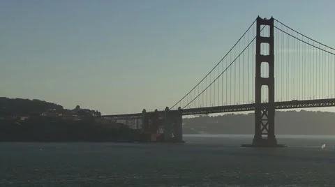 Golden Gate Bridge Sunset Video stock 43157520
