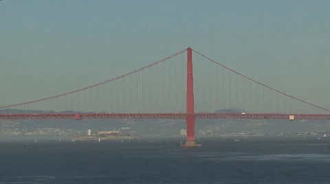 Golden Gate Bridge at sunset Video stock 65503526