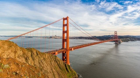 Golden Gate Bridge Sunset Timelapse Stock Footage 104256522