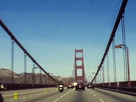 Golden Gate Bridge Super 8 time lapse Video stock 291889223