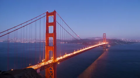 Golden Gate Bridge time lapse Stock-Footage 2267633