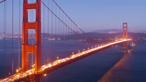 Golden Gate Bridge time lapse Stock-Footage 2279978
