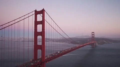 Golden Gate Bridge time lapse Stock Footage 3440106