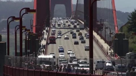 Golden Gate Bridge Time Lapse HD Video stock 7755138