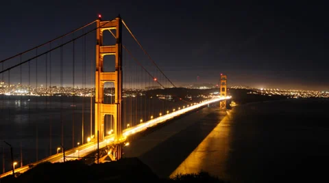Golden Gate Bridge Time Lapse Stock Footage 36595872
