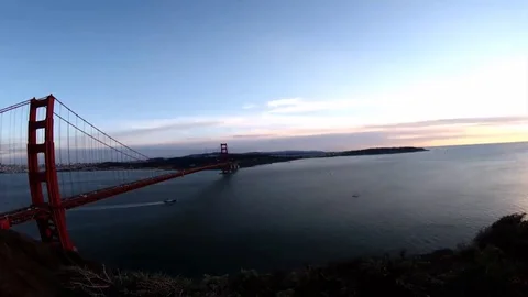Golden Gate Bridge Time Lapse Stock Footage 80666268