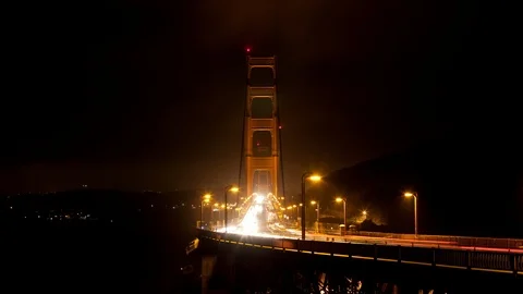 Golden Gate Bridge Time lapse. Video stock 98698039