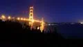 Golden Gate Bridge Timelapse 01 Night Cityscape and stars 3 axis dolly pan 4k or 4k+ Resolution