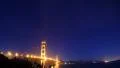 Golden Gate Bridge Timelapse 02 Night Cityscape and stars 3 axis dolly pan 4k or 4k+ Resolution