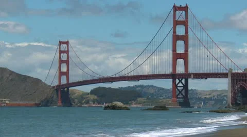 Golden Gate Bridge timelapse 08 HD Stock Footage 10761797