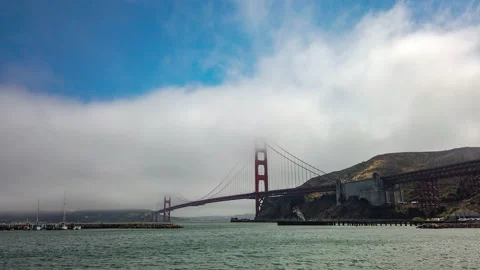 Golden Gate Bridge| Timelapse |Clouds | 4K Stock-Footage 134372466