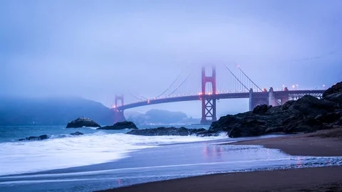 Golden Gate Bridge Timelapse Stock Footage 95390784