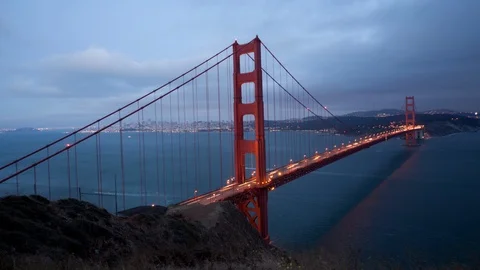 Golden Gate Bridge Timelapse. Stock Footage 98699676