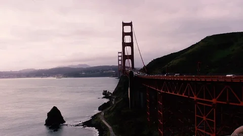 Golden Gate Bridge View Stock Footage 125283521