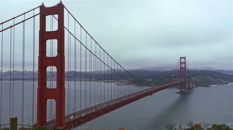 Golden Gate Bridge View Point Stock Footage 51534888
