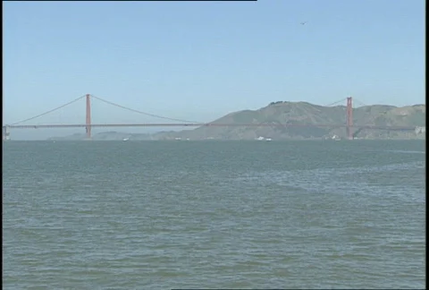 Golden Gate Bridge WS 库存影片 62174