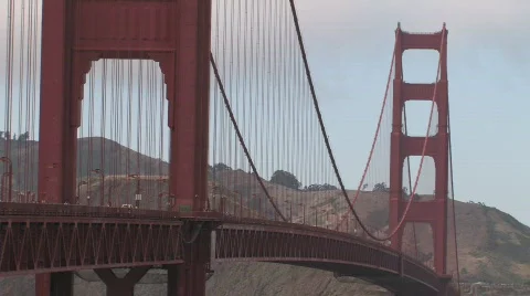Golden Gate Close Stock Footage 270719