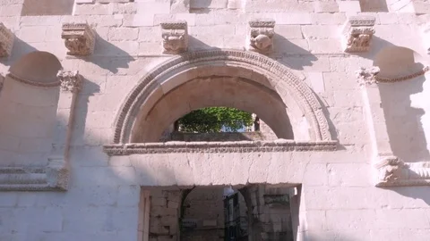 The Golden Gate, Diocletian's palace, Split Stock Footage 83769714