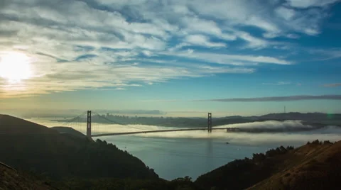 Golden Gate &amp; Fog Видео 33202448