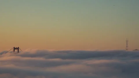 Golden Gate &amp; Fog Видео 33214258